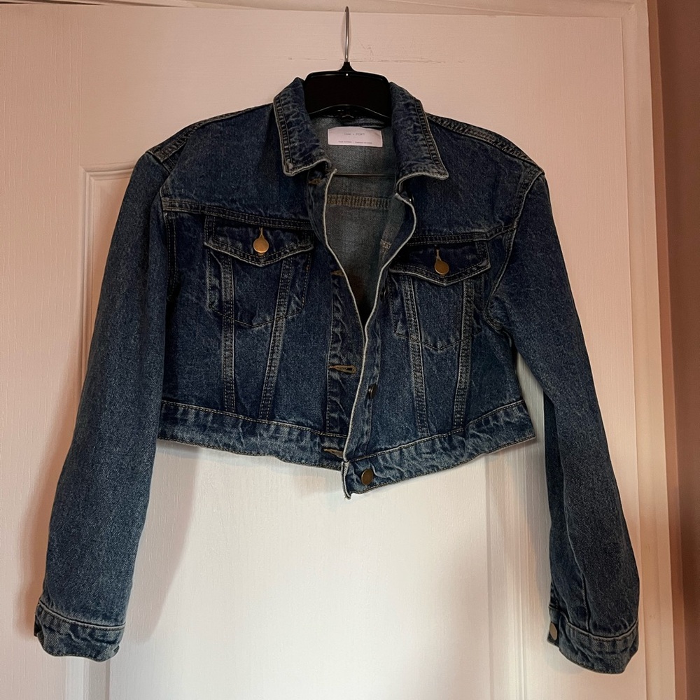 OAK + FORT Denim Cropped Jacket